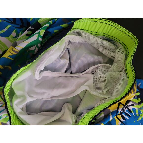 Cat & jack Xl 16 Dinosaur Bathing Suit Swim Bottoms green,blue - Picture 3 of 7